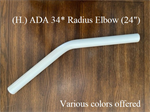 KFR (H.) ADA Handrail 34° Stair Elbow [Matte White]