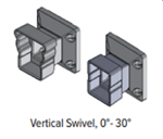 KFR Vertical Swivel Bracket 0°-30° 4 Pack American Series Tex White