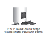 KFR Round Column Stair Adaptor Kit 4 Pack American Series Matte Black