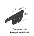 Dependa-bull Commercial 2-Way Latch Lock Black