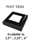 KFR 3-1/4^ Alum Post Trim Gloss Brownstone