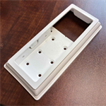 SOP 2^ x 6^ Vinyl Wall Mount Bracket Almond